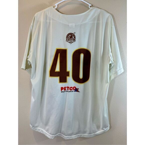 San Diego Padres Petco 40th Game Day Button Up Baseball Jersey Men's XL - Picture 6 of 14